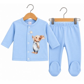 Бебешки комплект от жилетка и ританки „Cute bunny“ 50-68 см - Бебешки комплекти