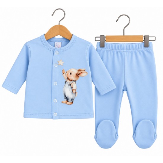 Бебешки комплект от жилетка и ританки „Cute bunny“ 50-68 см - Бебешки комплекти
