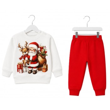 Фино ватиран коледен комплект Christmas 62-98см.