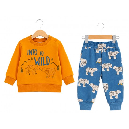 Детски комплект INTO to WILD 62-80см. зелен цвят - Бебешки комплекти