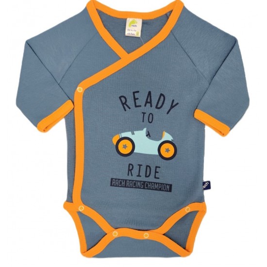 Бебешко боди Ready to Ride  50-68 см. син цвят  Бодита за момчета
