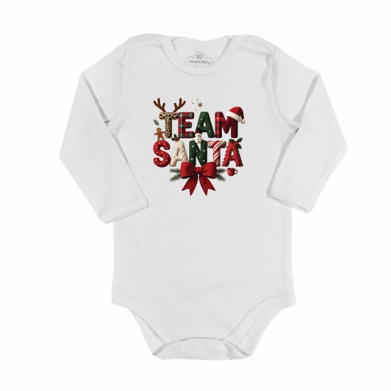 Коледни персонализирани тениски за цялото семейство „Team SANTA“ - Коледни артикули