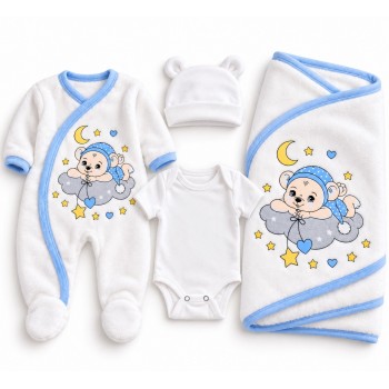 Комплект за изписване/подарък за новородено 5 части Baby Dji интерлог Комплекти за изписване