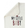 Персонализирано детско пухкаво одеяло - шерпа МY LITTLE BABY BEAR за подарък или за Вашето дете!   - Пелени и завивки